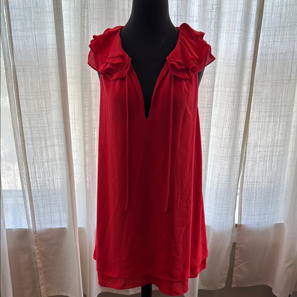 Amanda Uprichard a line red dress size Medium